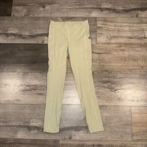 Kerrits Youth Riding Tights Size M Olive Green Knee Patch Equestrian Breeches